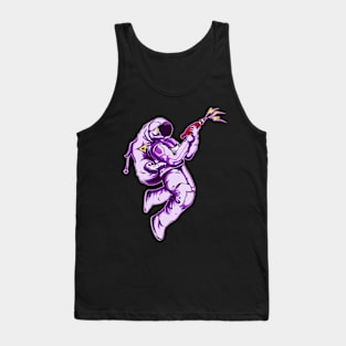 Astronaut Shoots Illustration Tank Top